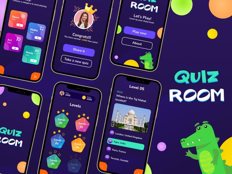 [Uplabs] QuizRoom - Quiz Game App UI Kit (2021)_0.jpg